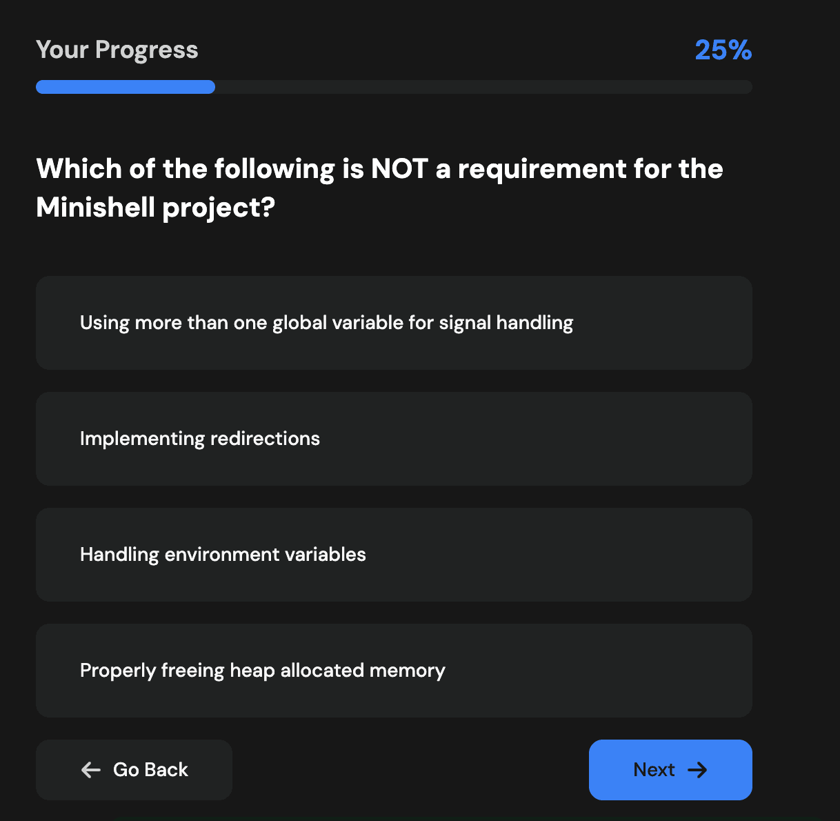 Quiz Creation Interface